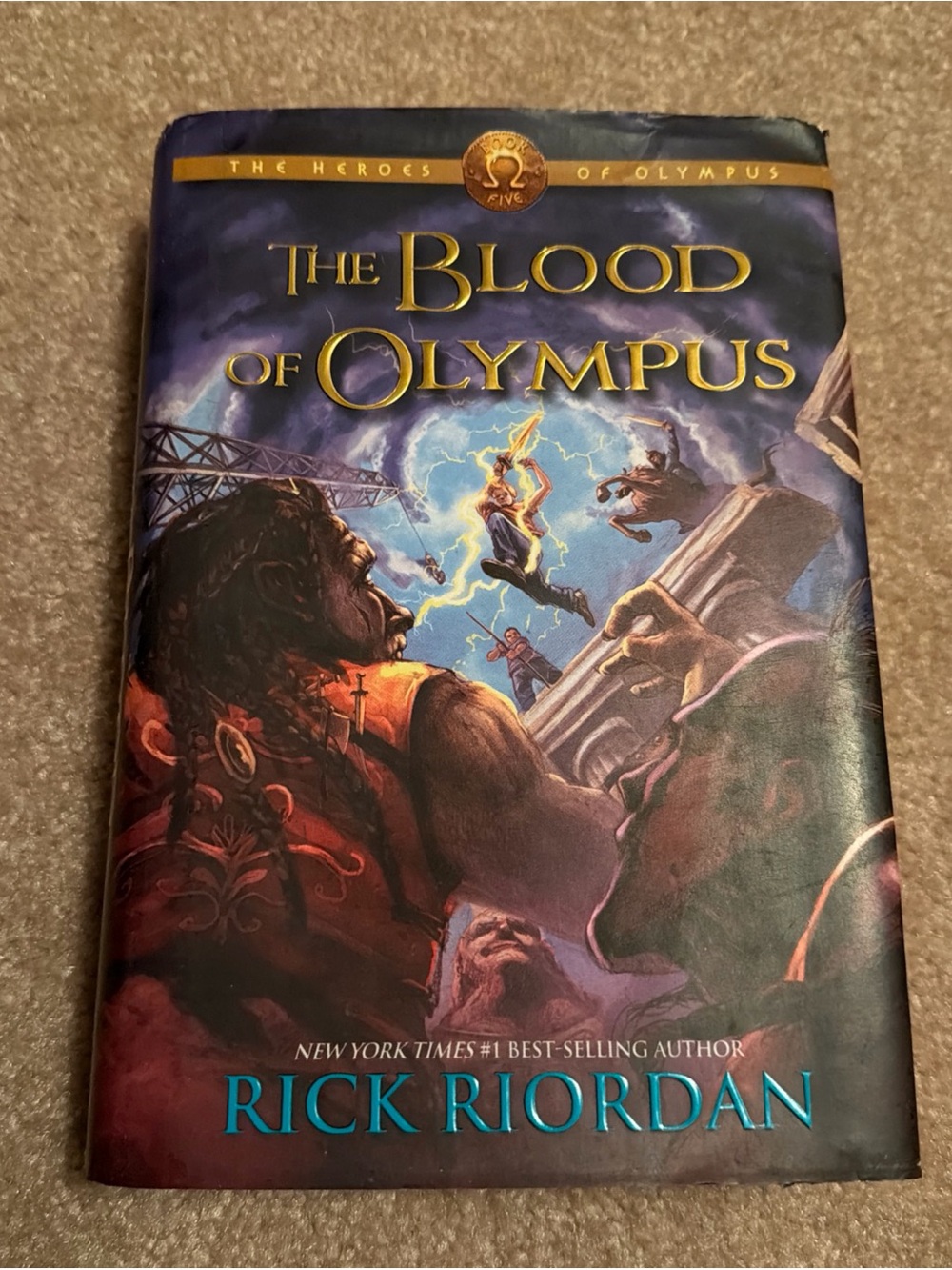 The Blood of Olympus by Rick Riordan - Blue & Gold Hardcover